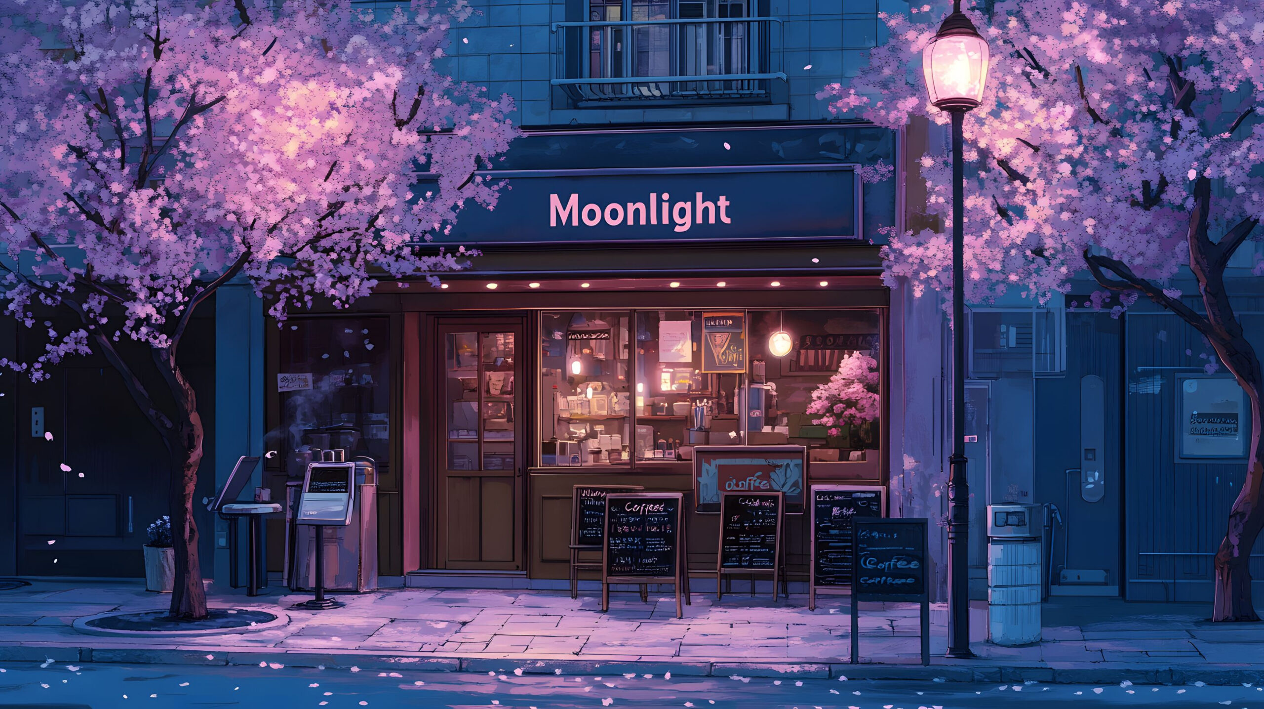 【哲风壁纸】咖啡 咖啡店 夜景